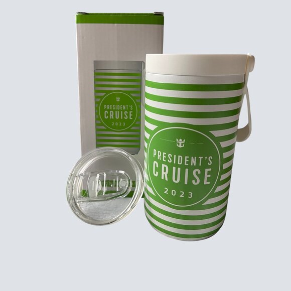 Royal Caribbean Cruise 2023 Collector Can Coolers Blue & Green Set of 2 - Picture 4 of 9